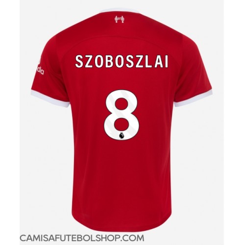Camisa de time de futebol Liverpool Szoboszlai Dominik #8 Replicas 1º Equipamento 2023-24 Manga Curta